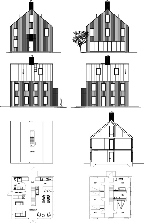 Arkitekthus plan