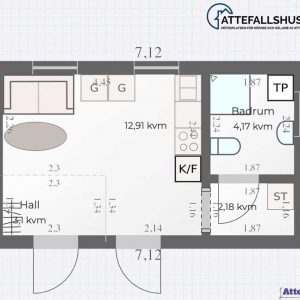 Attefallshus planlösning