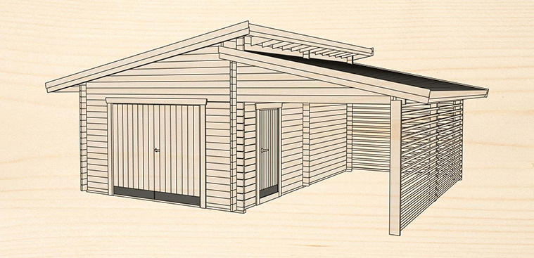 Carport 25 kvm