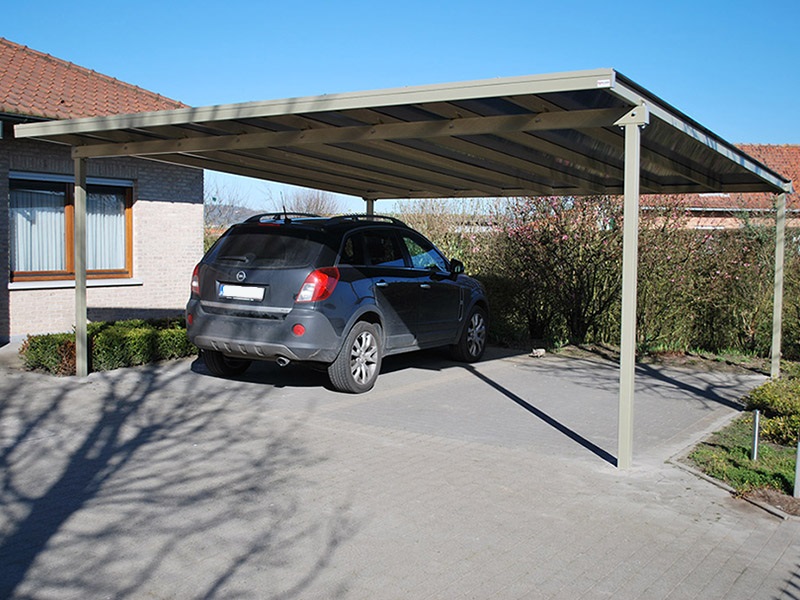 Carport för två bilar