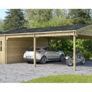 Carport med garage