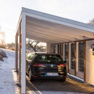 Carport med solceller