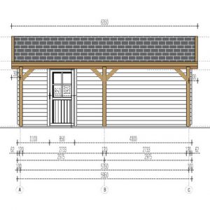 Carport ritning mått