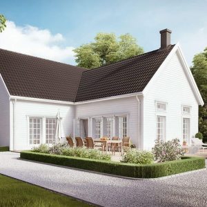 Enplans vinkelhus