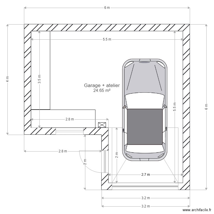 Garage 25 m2