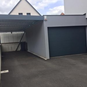 Garage carport kombination