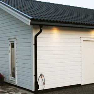 Garage med bodel