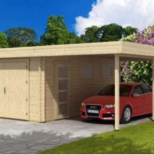 Garage med carport