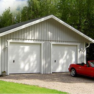 Garage med gästrum