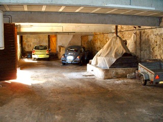 Garage under hus