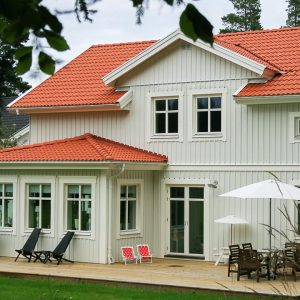 Hus med glasveranda