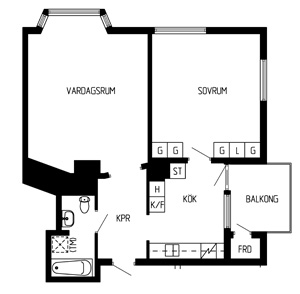 Lägenhets ritning