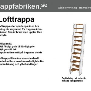 Lofttrappa mått