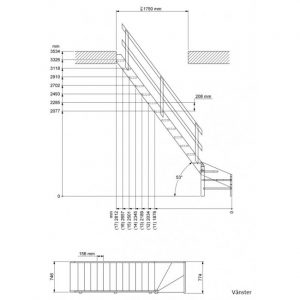 Lofttrappa ritning