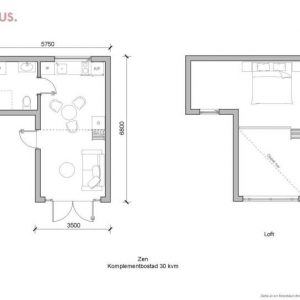 Planlösning 30 kvm