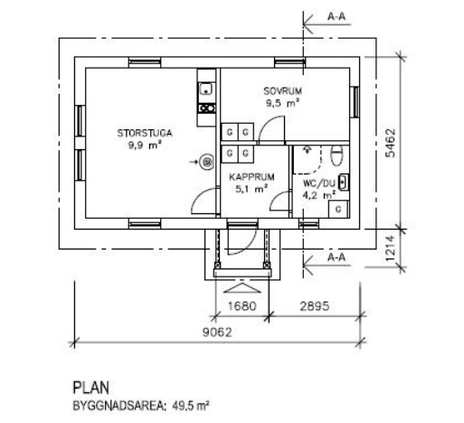 Planritning fönster