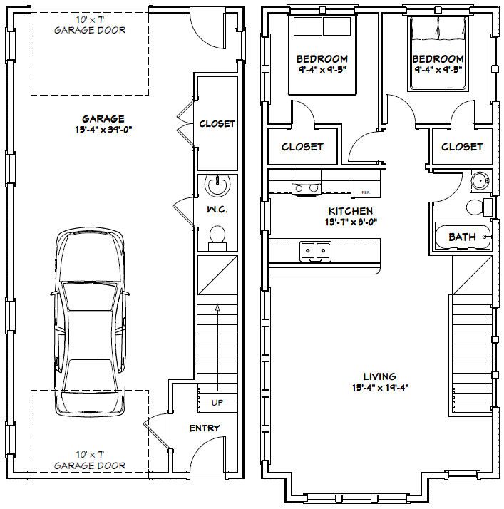 Planritning garage