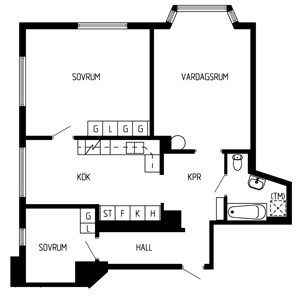 Planritning lägenhet