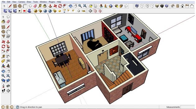 Planritning sketchup