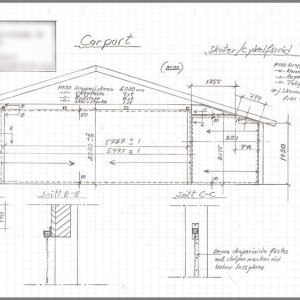 Ritning på carport